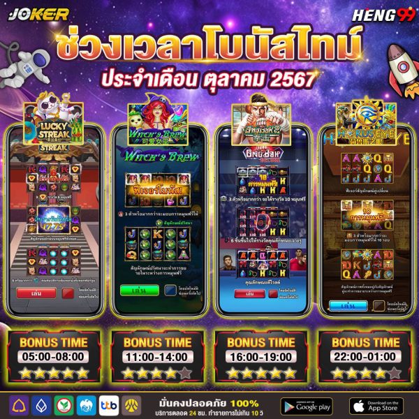 ตารางโบนัสสล็อต -"Slot Bonus Table"