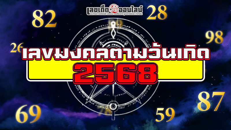 รูปภาพเลขมงคลประจำวันเกิดของ lekdedonline