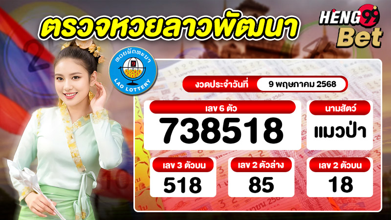 รูปภาพตรวจหวยลาวพัฒนาของ heng99