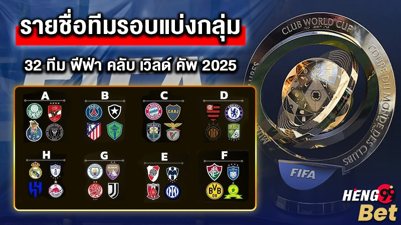 รูปภาพทีมเข้าร่วมฟีฟ่า คลับเวิลด์คัพ2025ของ heng99